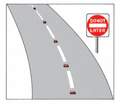 <p>Red Pavement Markings</p>