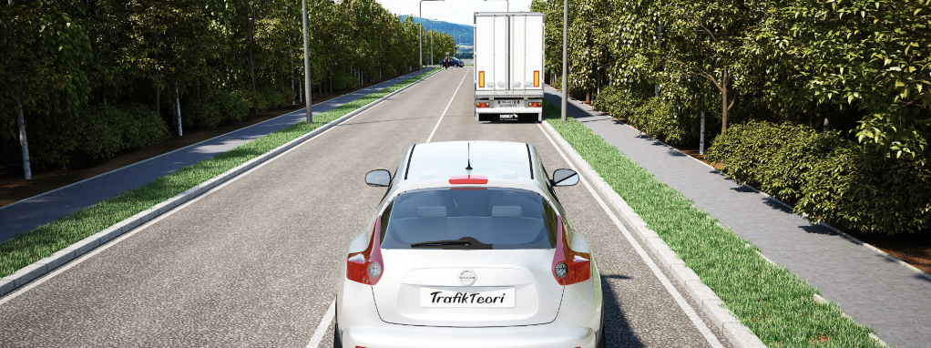 <p><span>Ett fordon får inte med något hjul föras på ett spärrområde eller över en heldragen linje. Om särskild försiktighet iakttas får dock undantag göras från detta om det behövs för att fordonet ska kunna passera ett hinder. Ex. Lastbilen på bilden är uppställd på grund av arbete.</span></p>