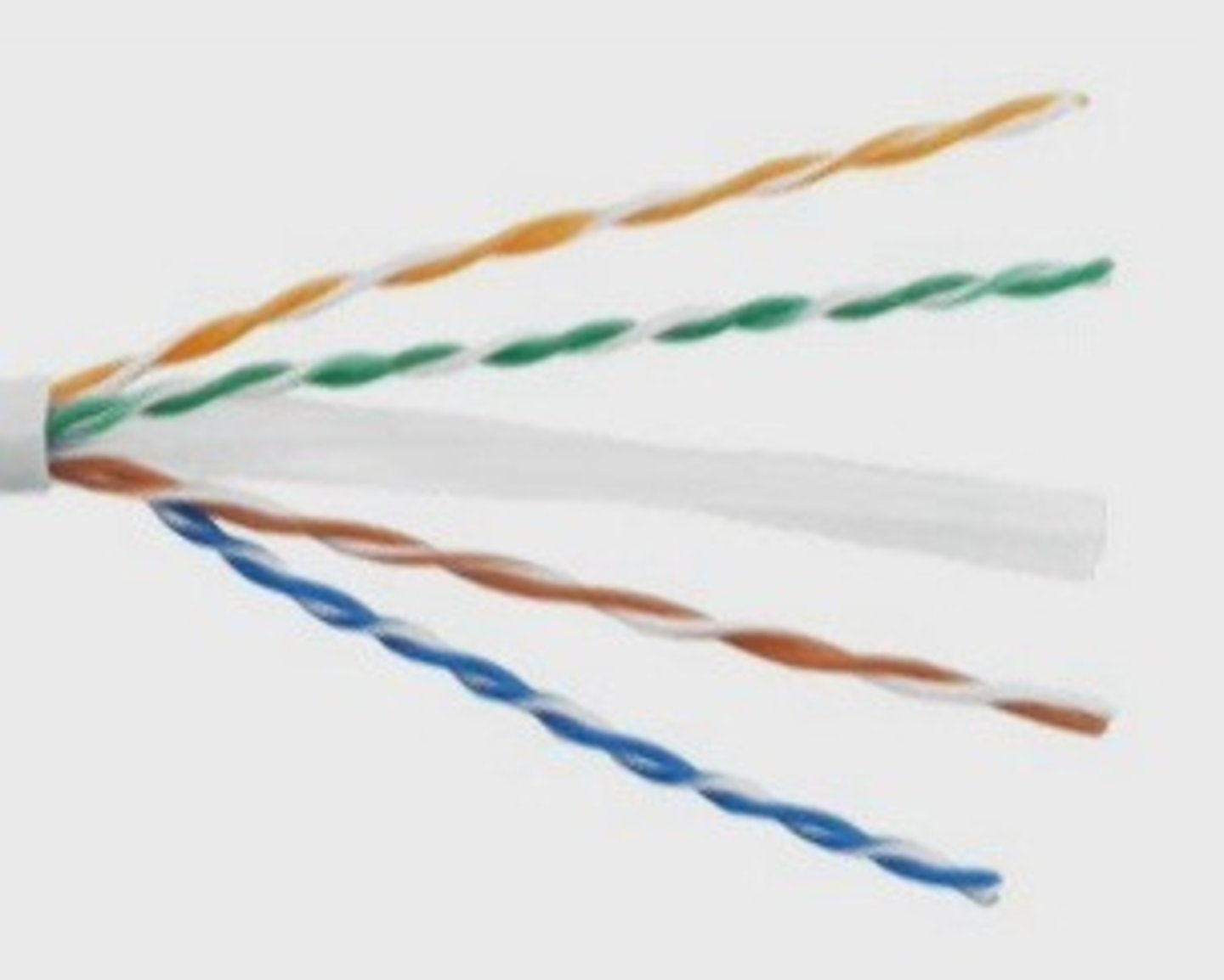<p>Networking cable that has four twisted pairs of copper wire and a flexible outer coating.</p>
