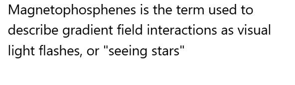 <p>A. Magnetophosphenes</p>