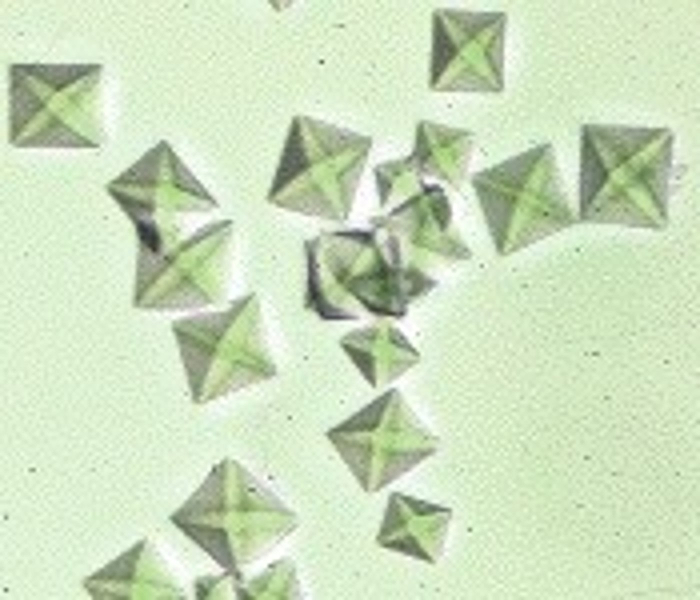 <p>Octahedral square with diagonal lines</p><p>Colorless envelopes</p>
