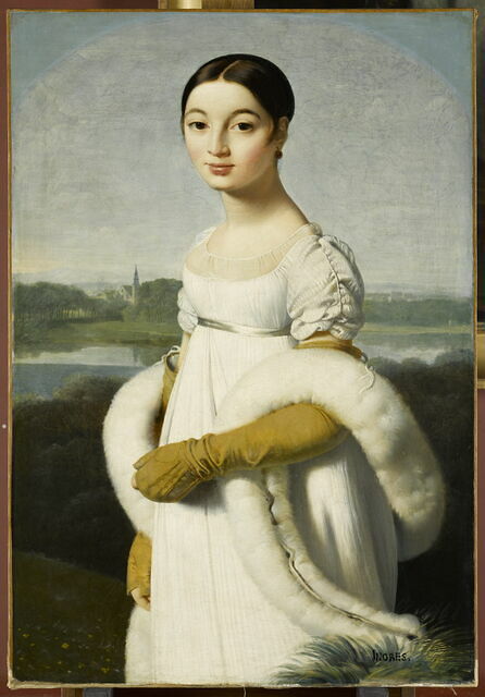 <p>portrait, néo-classique </p>