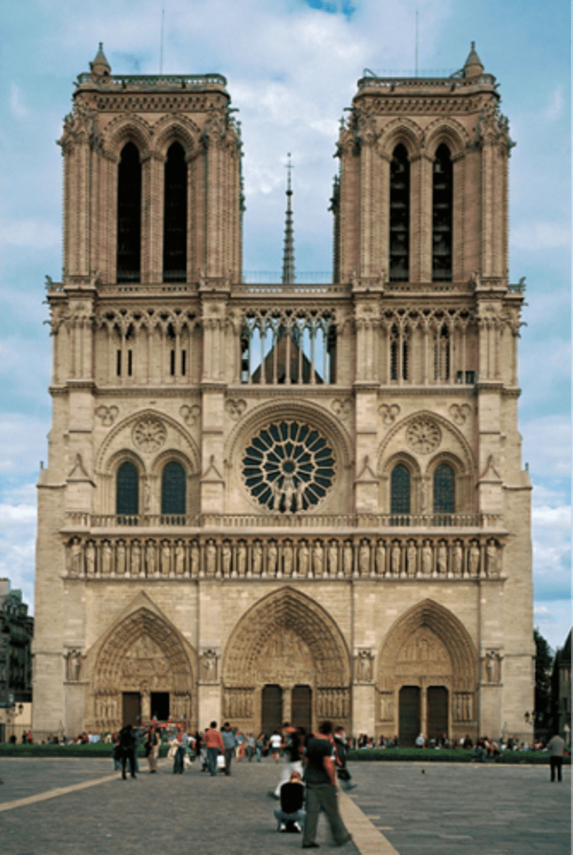 <p>Paris, France, 1260: iconic Gothic church</p>