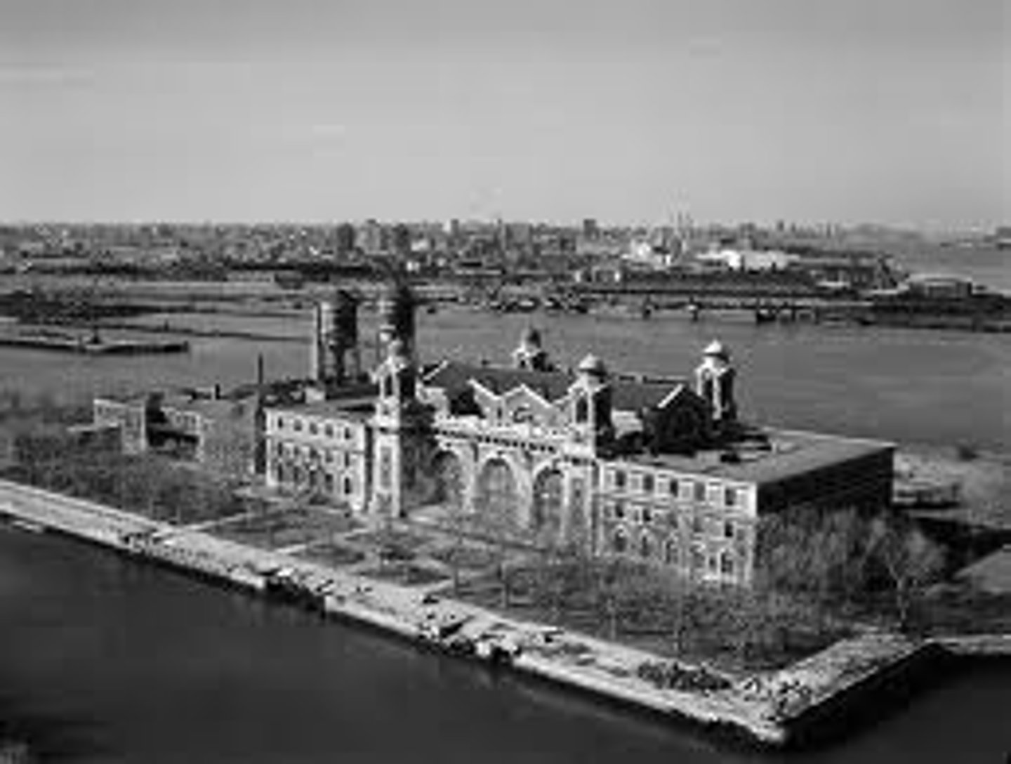 <p>An immigration center in New York that opened in 1892, in the shadow of the Statue of Liberty, for all incoming immigrants journeying across the Atlantic ocean. Opened to conduct more rigorous tests on incoming immigrants in order to restrict immigration.</p>