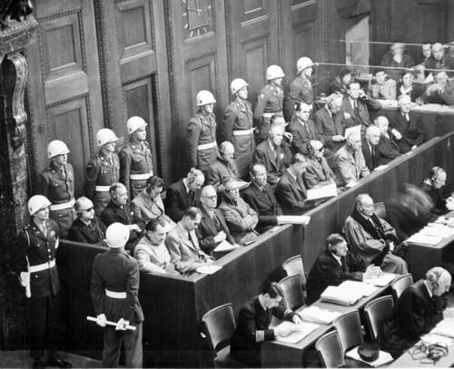 <p>A series of court proceedings held in Nuremberg, Germany, after World War II, in which Nazi leaders were tried for aggression, violations of the rules of war, and crimes against humanity.</p>