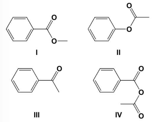 <p>Which is the product from the reaction of sodium benzoate and acetyl chloride? </p>