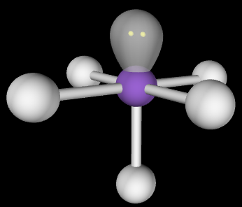 <p>square pyramidal</p><p><90</p>