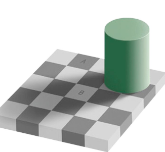 <p>We perceive colours as (relatively) constant across lighting conditions, even though the actual image differs</p><ul><li><p>Use cues based on context/background</p></li></ul><p></p>