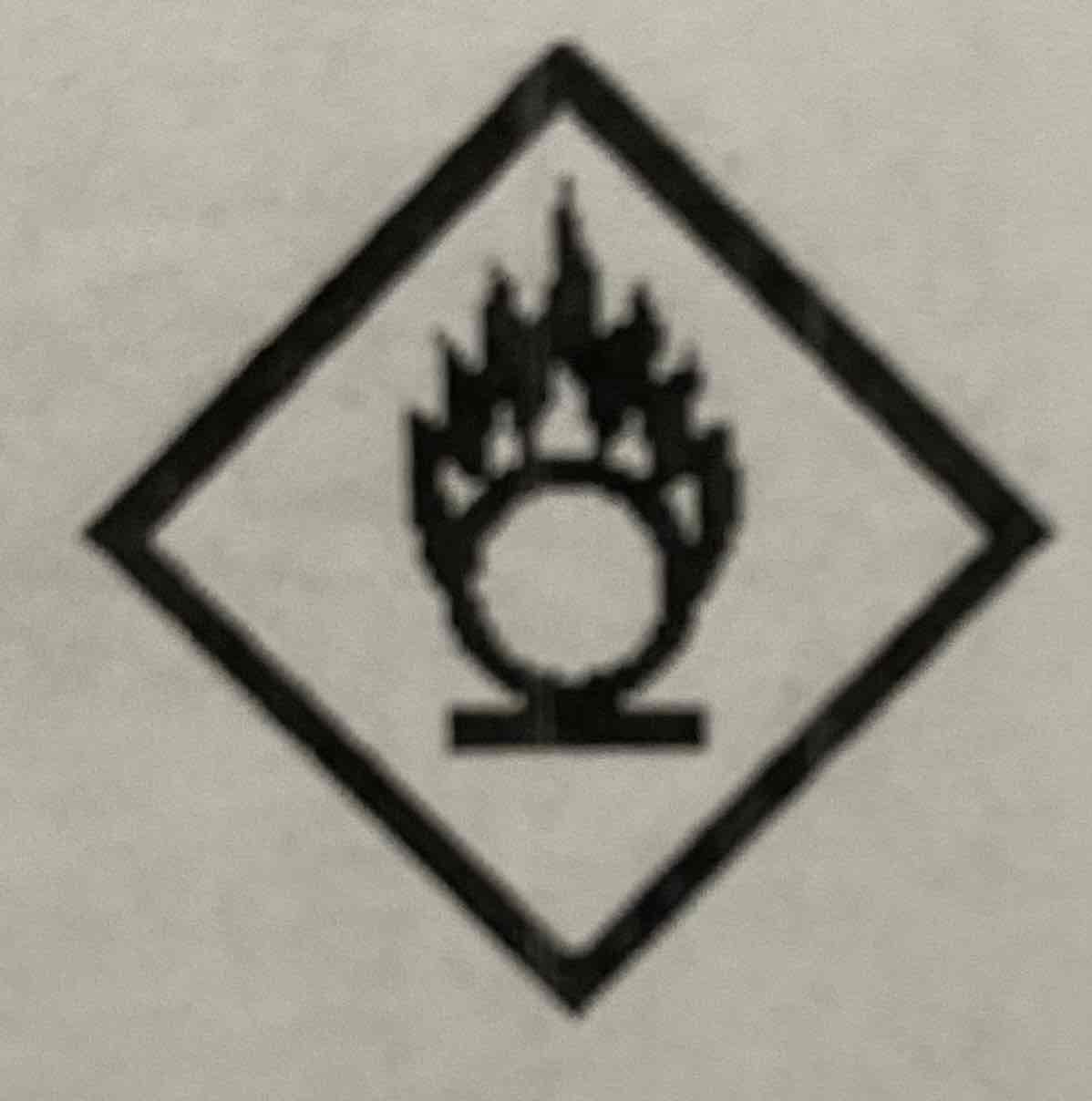 <p>Flame over circle</p>