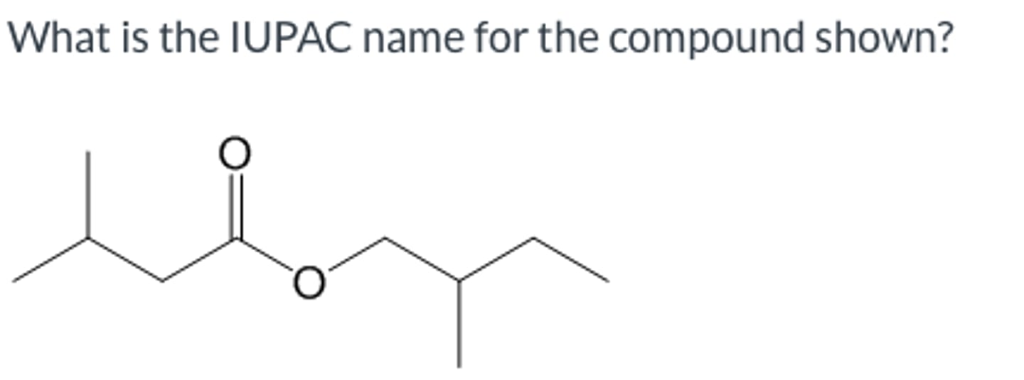 <p>What is the IUPAC name for the compound shown?</p>