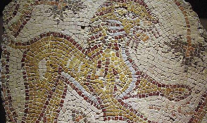 <ul><li><p>Roman Arts</p></li><li><p>Notable Mosaic Arts</p></li><li><p>Mosaic ___, stone tesserae from Syria, 6th century CE</p></li></ul><p></p>