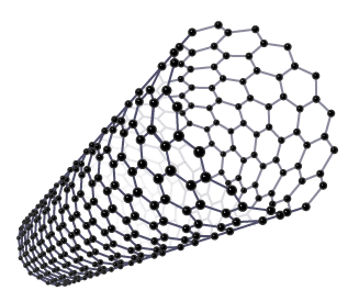 <p>Nanotubes are molecular-scale tubes of carbon arranged similarly to the layers in graphite.</p><p>Nanotubes can conduct electricity, making them useful in various electronic applications.</p>