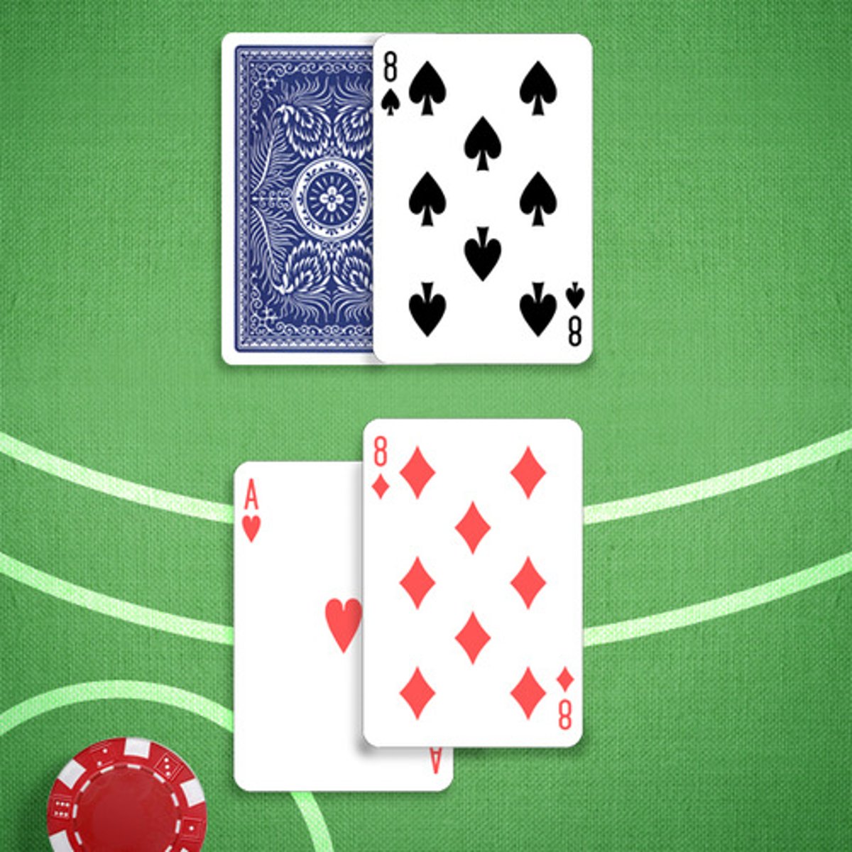 <p>You: 19</p><p>Dealer's Upcard: 8</p>