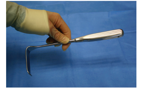 <p>Nickname: Appendiceal, Sauerbruch </p><p>Use: Retracts multiple layers, open appendectomy, breast procedures, and GYN</p><p>Features: Blunt blade protects tissue, square, hallow, grooved handle with additional thumb rest, toe in tip, right angle</p>
