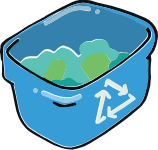 <p>Recycling bin</p>