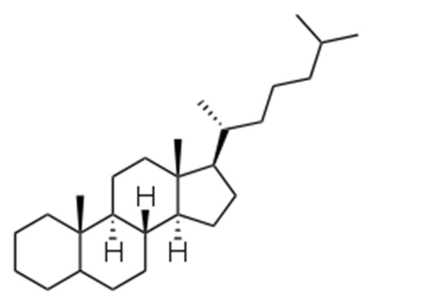 <p>Made of four rings of carbon.</p>
