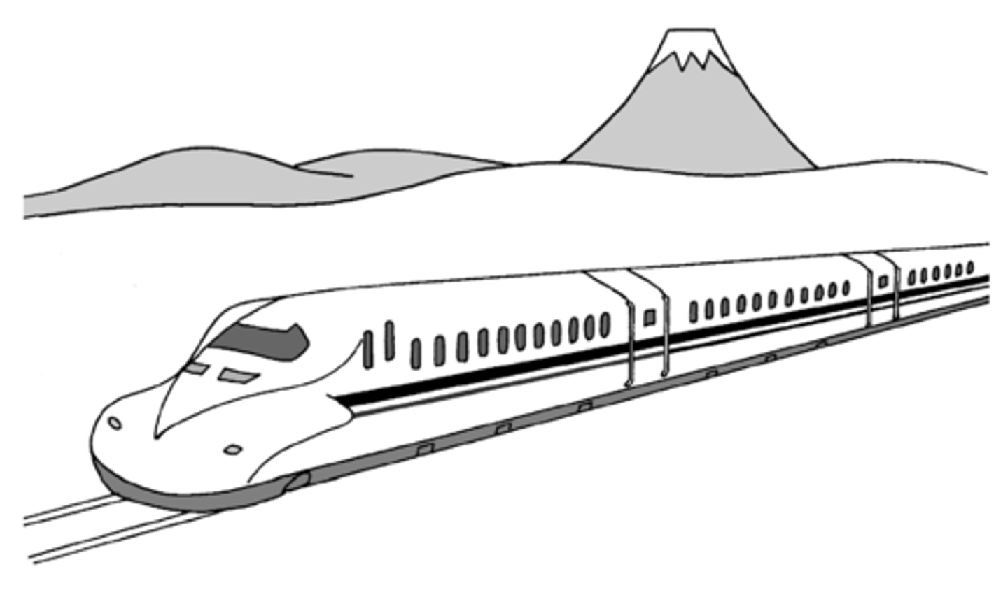 <p>Shinkansen; "Bullet Train"</p>