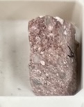 <p>Origin: extrusive</p><p>Texture: pyroclastic</p><p>Color: felsic&nbsp;</p><p>Cooling rate: fast</p><p>Special: white spots, tiny tiny sparkles</p>