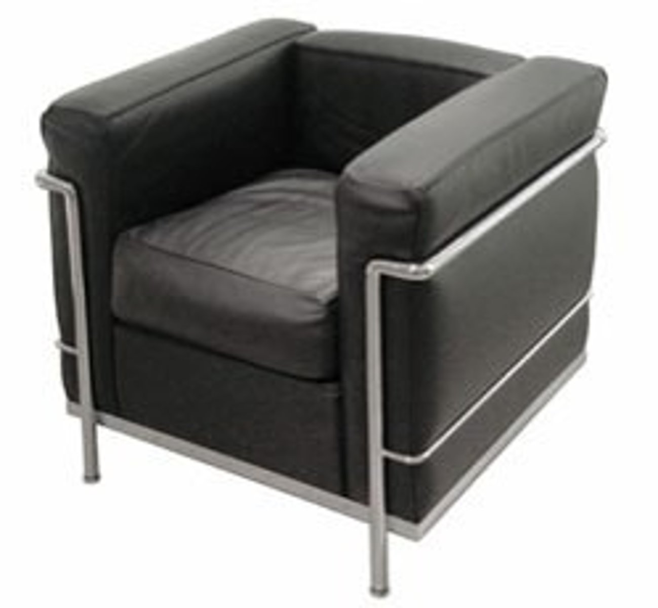 <p>1927<br>designed by Jeanneret cousins and Perriand<br>Frame is outside of the cushions- this is the first time that is done<br>its big and designed for men- cant sit comfortably with legs crossed<br>went into production in 1959 and change from horse hair to foam filled in 1965</p>