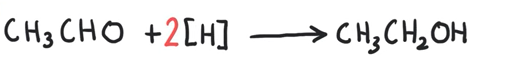 <ul><li><p>2 before the H because the aldehyde (or ketone) will be gaining 2 hydrogens</p></li><li><p>1 from the nucleophile and 1 from the solvent.</p></li></ul><p></p>