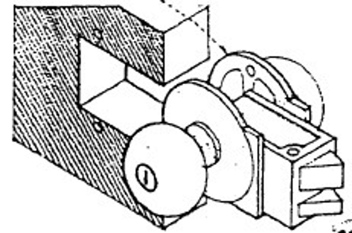 <p>a lock housed within a rectangular notch cut into the edge of a door; requires very little adjustment and usually found in older buildings</p>