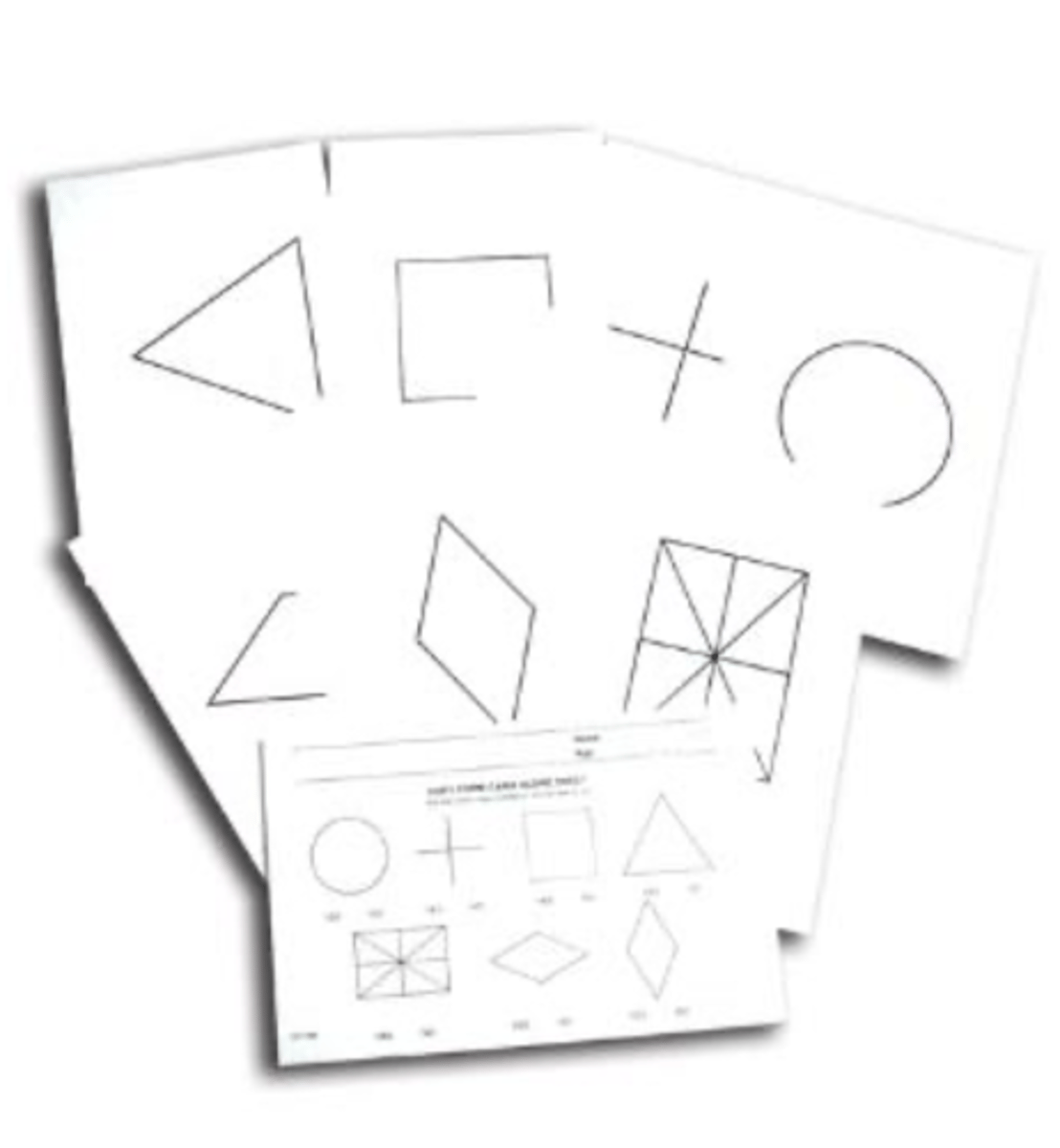 <p>trace with finger or chalk, then by memory</p>