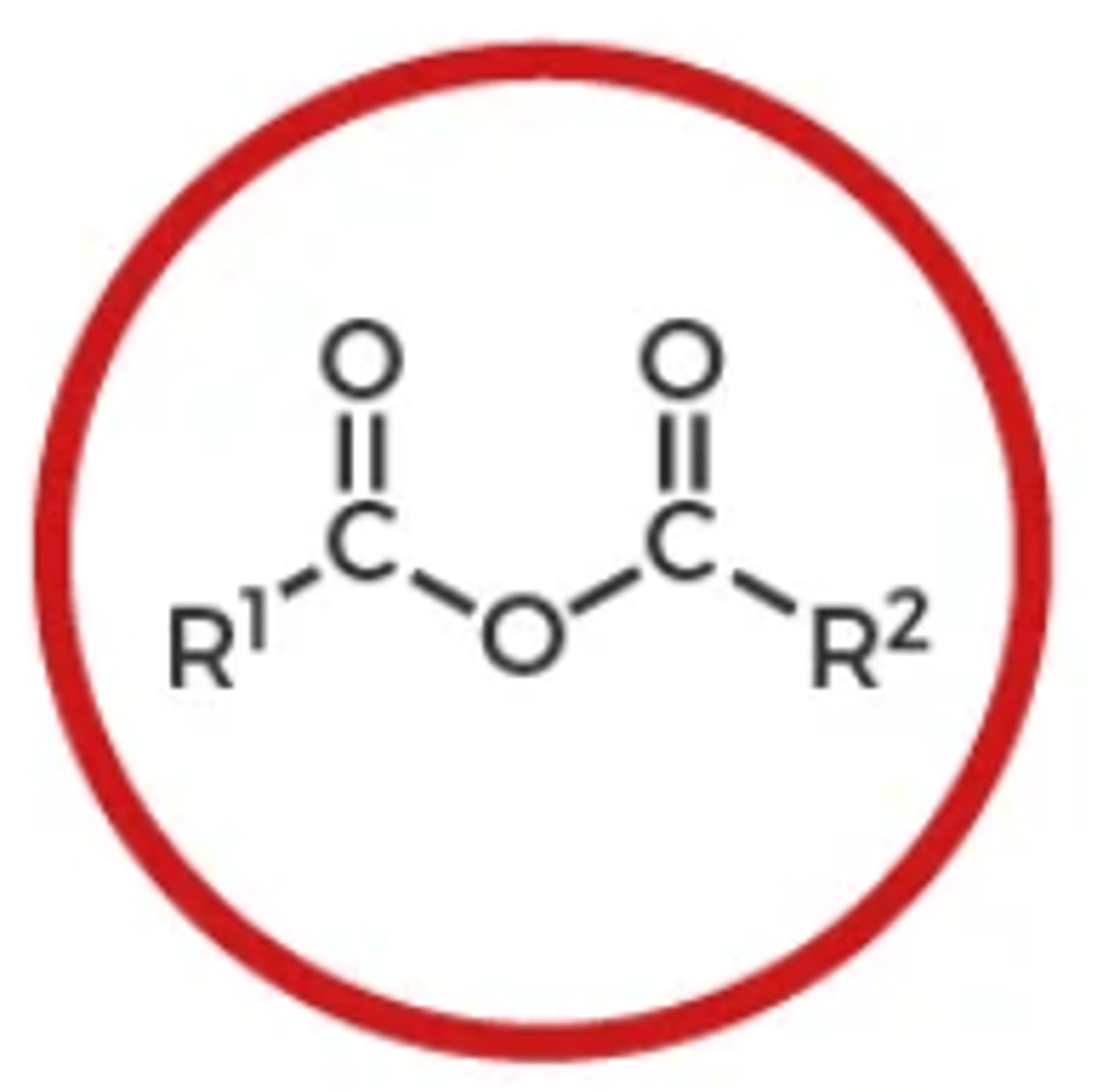 <p>R-COOOC-R</p>
