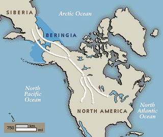 <p>A natural formed land connection between two large land masses, often appearing during periods of lower sea levels.</p>