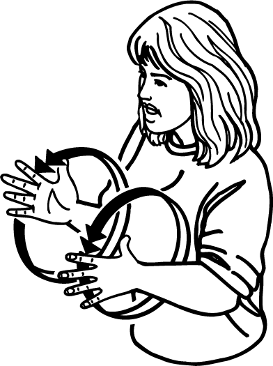 <p>waving your hands around in circles at someone only to find out they can’t sign!</p>