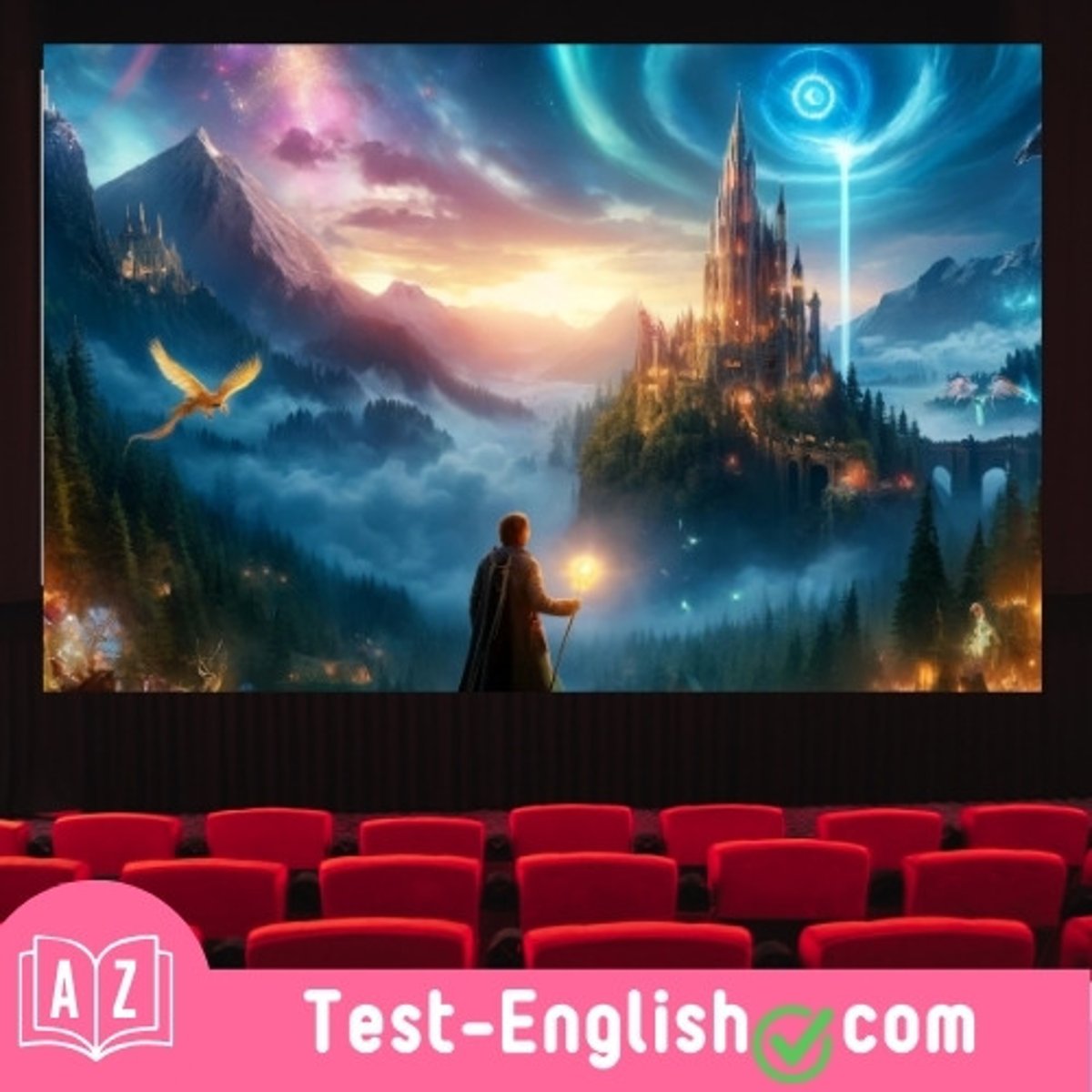 <p>My sister enjoys _____ films, while I enjoy movies that are more realistic.</p>