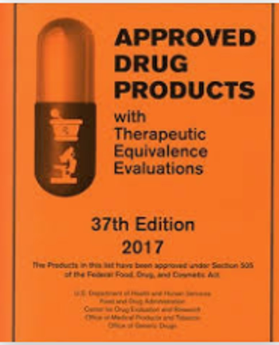 <p>1. Prescription Drug Product List (approved marketed prescription drugs w/ therapeutic equivalence sections)</p><p>2. The OTC Drug Product List, approved with NDAs or ANDAs (along with the Prescription Drug Product List is referred to as the "Active Section")</p><p>3. The Discontinued Drug Product List (drugs never marketed, only marketed outside the US, military use, discontinued and withdrawn)</p>