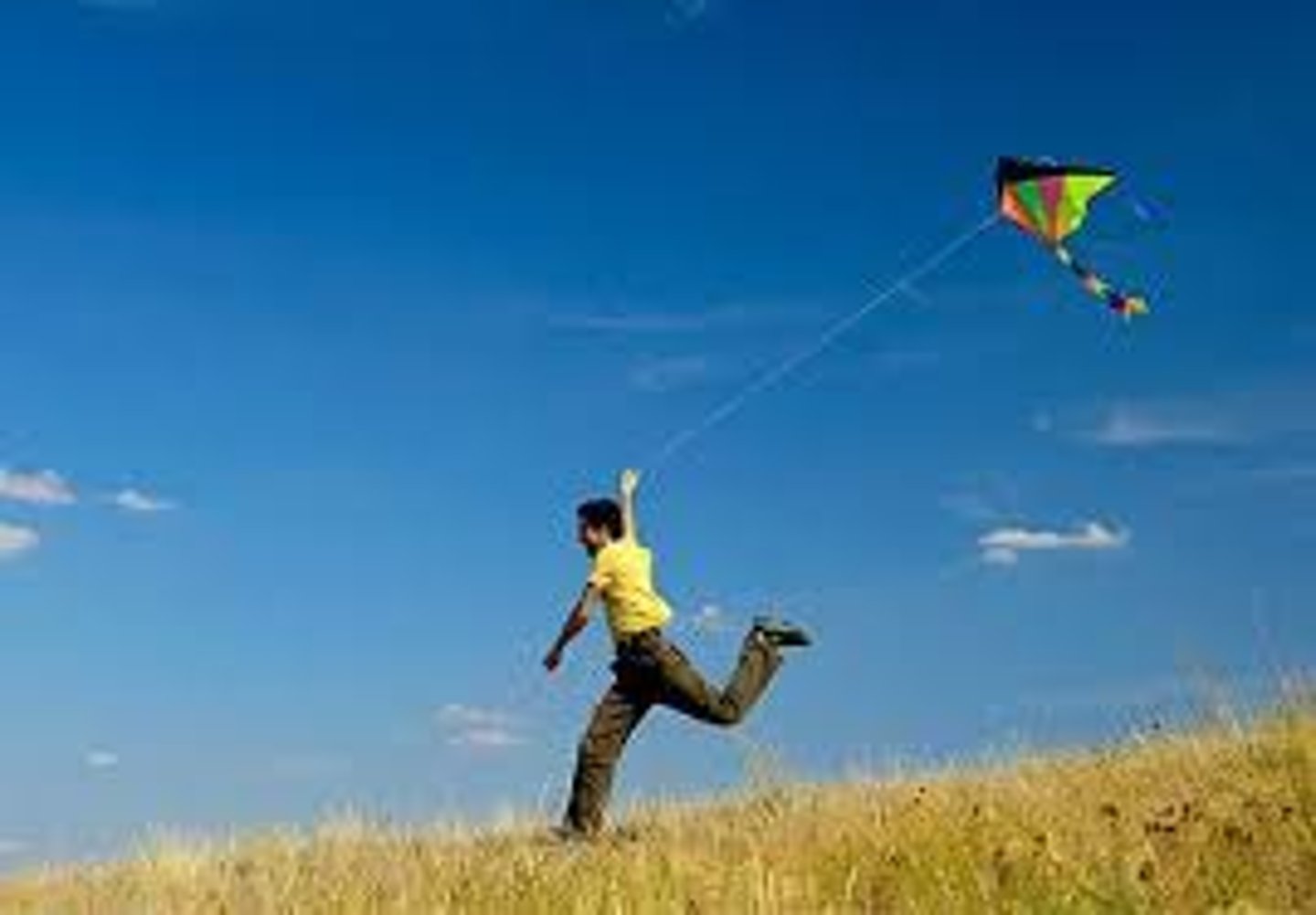 <p>to fly a kite</p>