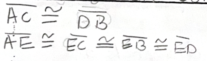 <p>The diagnols of a rectangle are congruent </p>