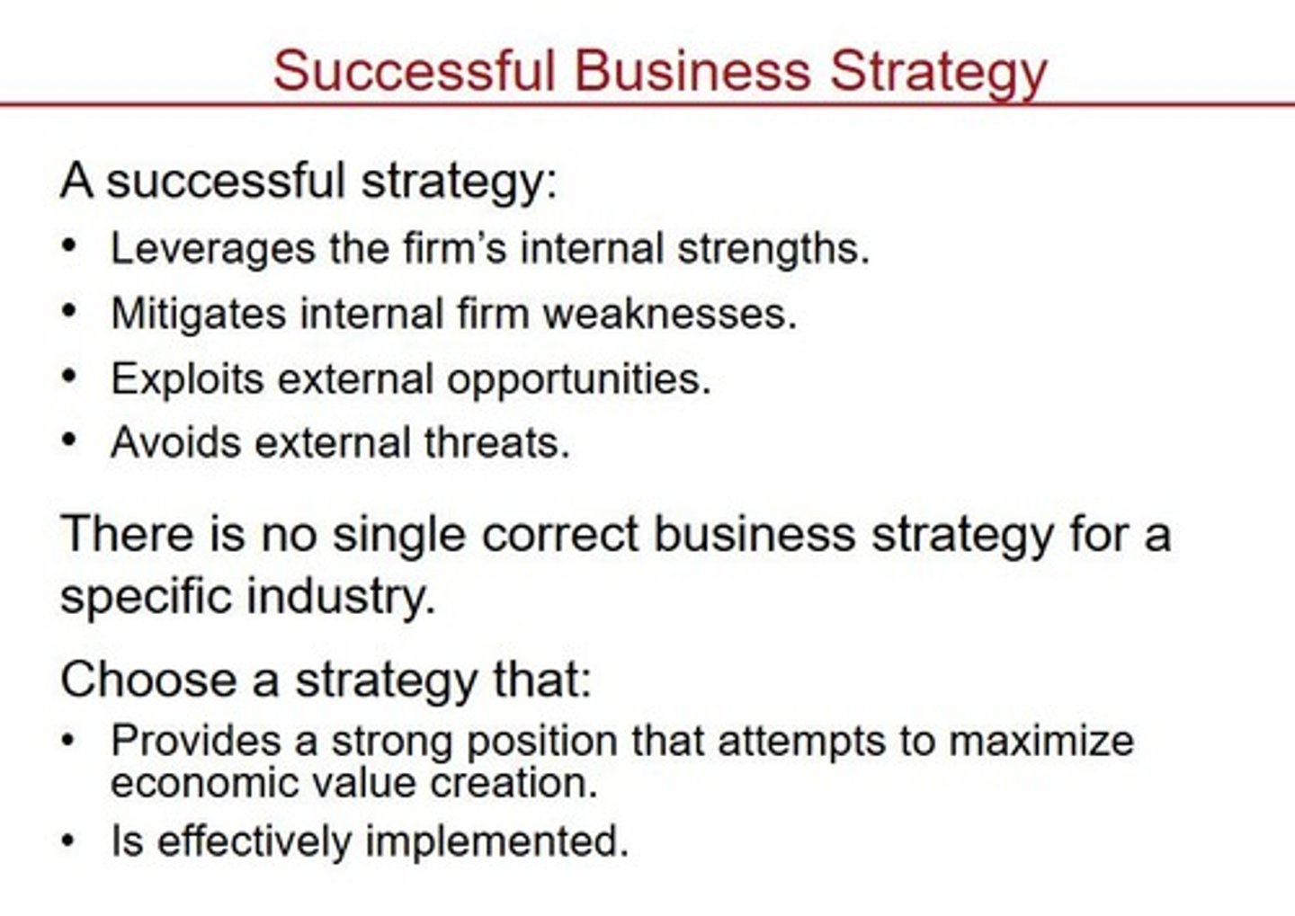 <p>Goal-directed actions to achieve competitive advantage in a single product market.</p>