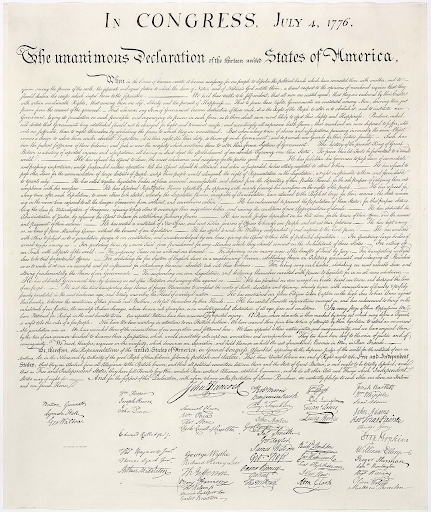 <p>July - 1776 - Declaration of Independence is written</p>