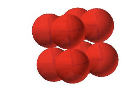 <p>Enkel kubisk struktur, väldigt sällsynt och ovanlig. Bara ämnet Po. Kubkanterna är tätpackade riktningar och det är 1 atom/enhetscell. 6 st närmsta grannar</p>