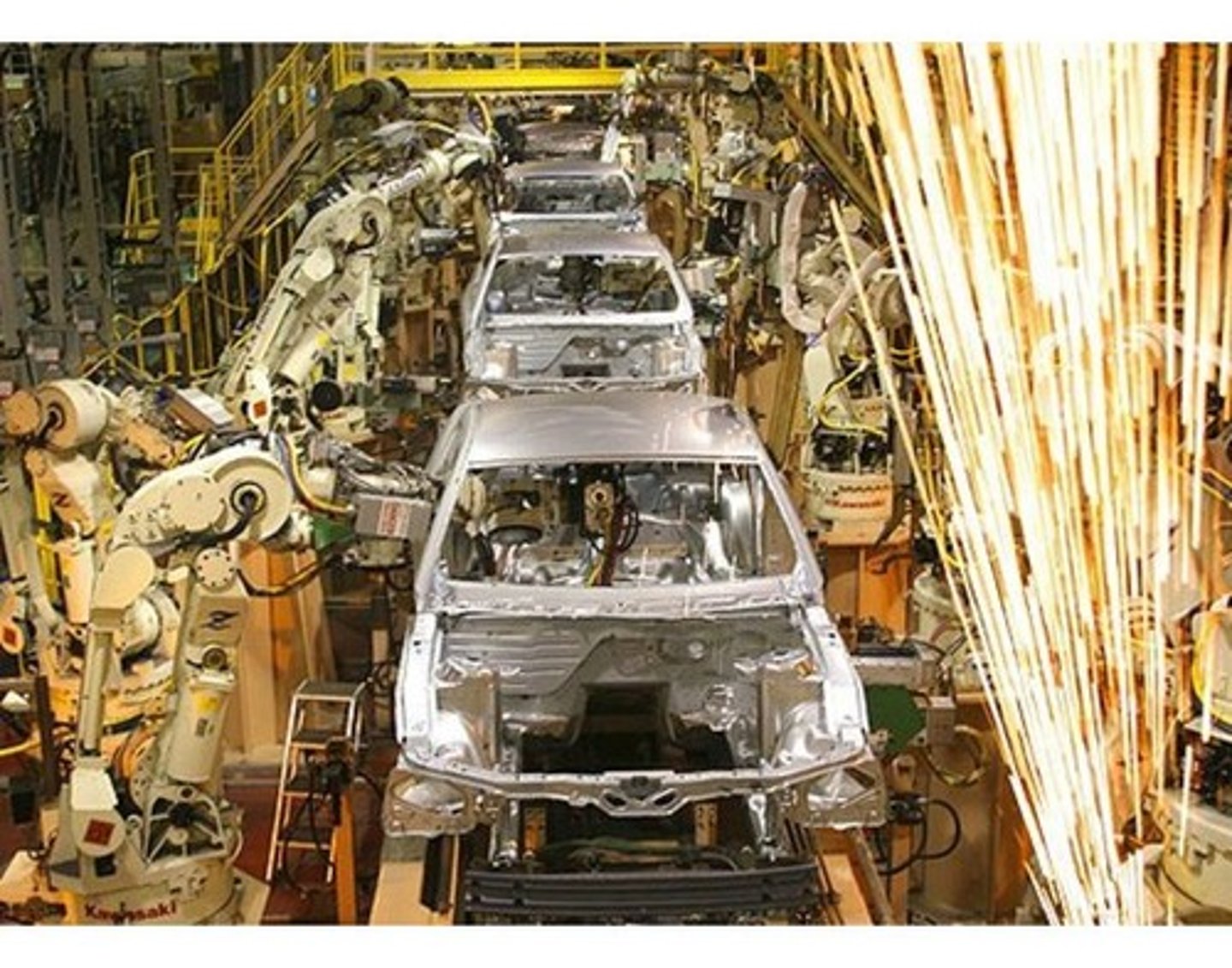 <p>Combining raw materials (ex: cotton) and processed goods into finished products (ex: clothing)* BONUS</p>
