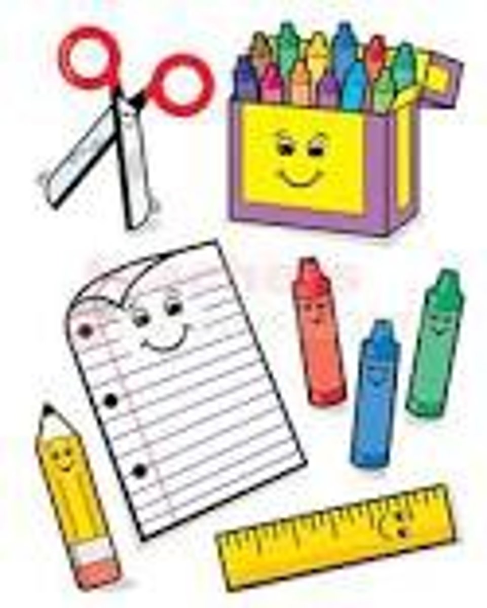 <p>supplies, materials</p>