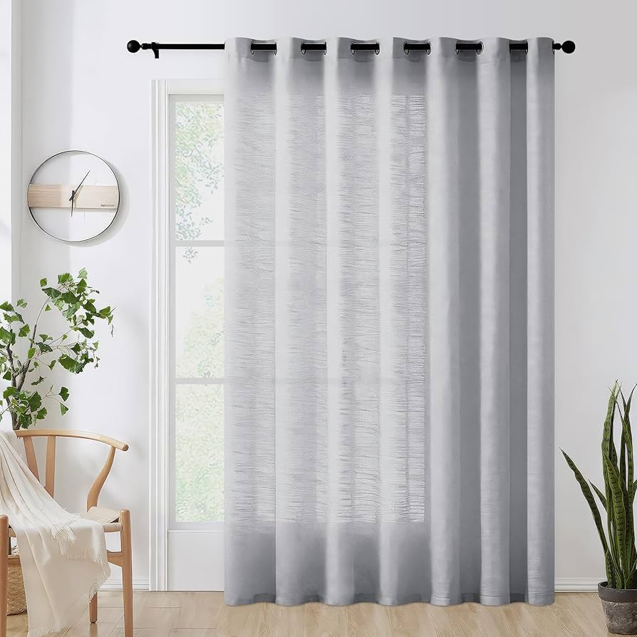 <p>The fabric used is thicker than the glass curtain, during the day people will not able to see in the room but at night whenthe interior light was on they will able to see</p>