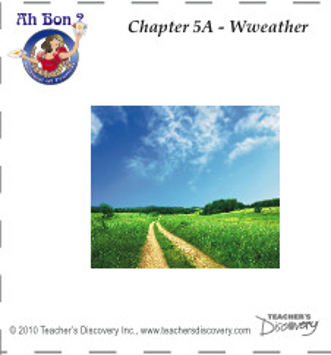 <p>The weather's good.</p>