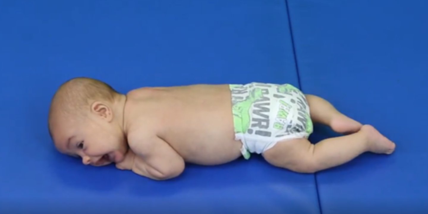<p>1. Increased Head control and lowered pelvis</p><p>2. Momentarily lift head into 45</p><p>3. Spine is slightly more extended</p><p>4. Increase ROM of shoulder Abd and Hip extension</p>