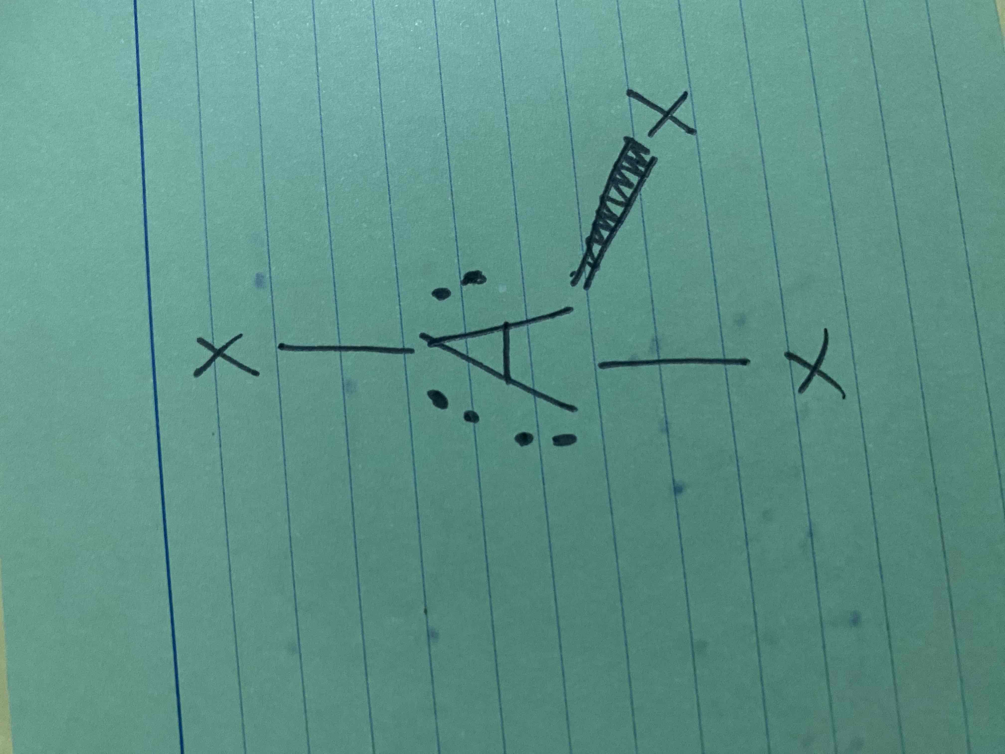 <p>What molecular geometry is shown here?</p>