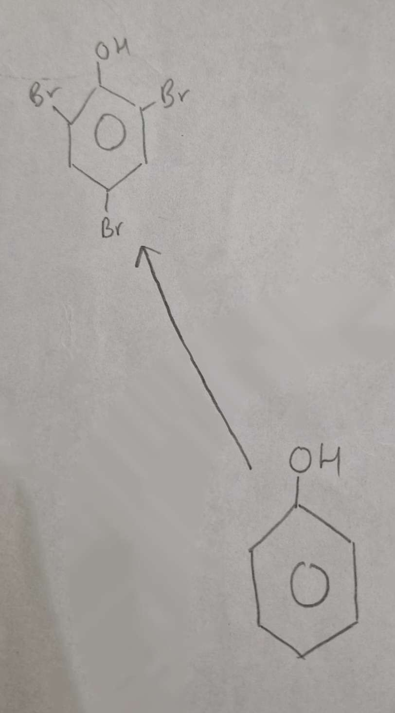 <p>Phenol to Halophenol Mechanism:</p>