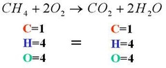 <p>statement in which chemical formulas are used to describe a chemical reaction</p>