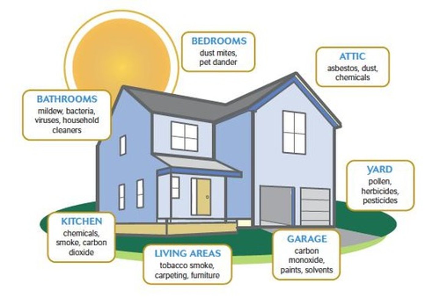 <p>Environmental elements that pose health risks.</p>