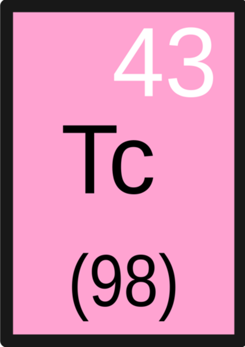 <p>Manganese family, smallest fully radioactive compound, tracer for mammograms</p>