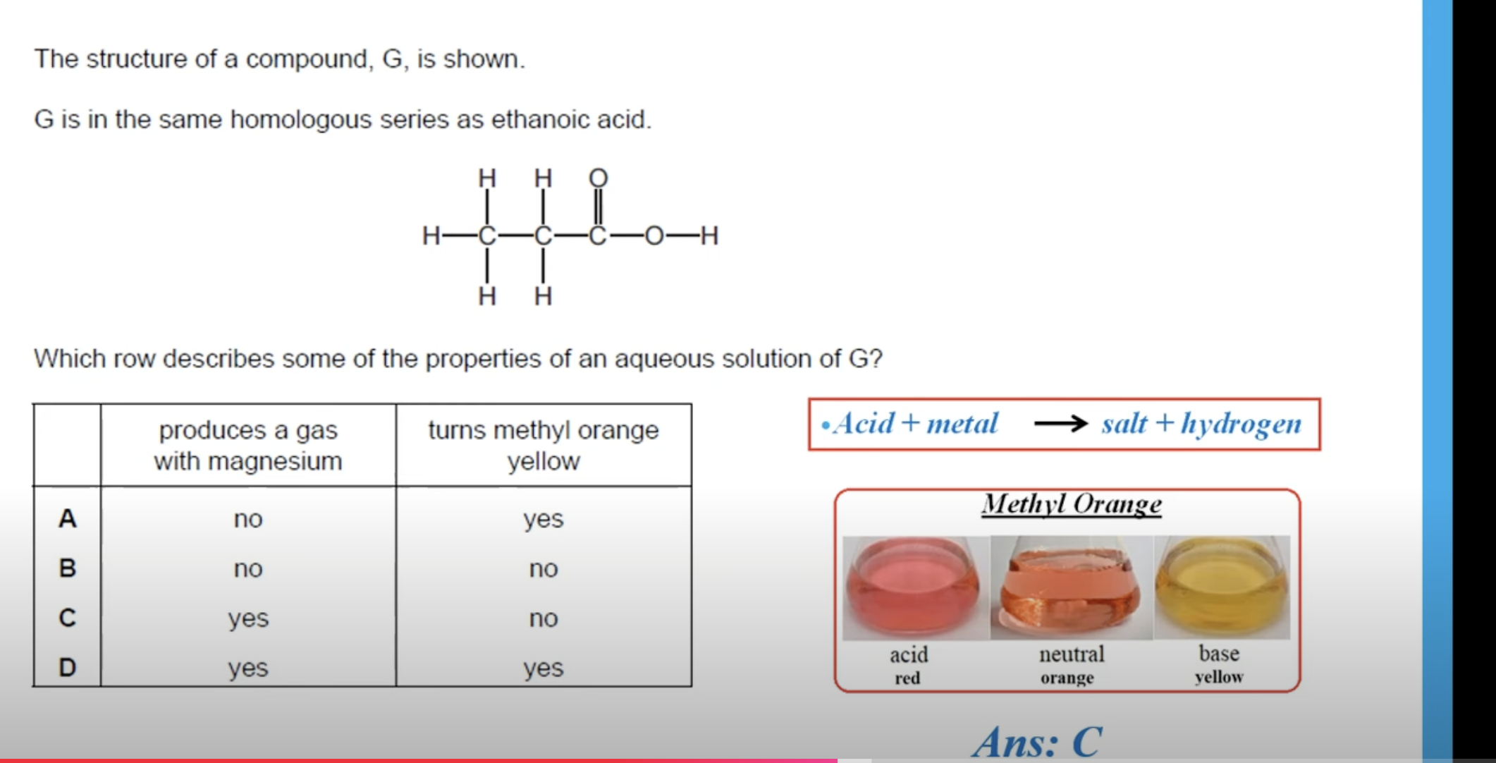 <p>CARBOXYLIC ACIDS ARE WEAK ACIDS. </p>