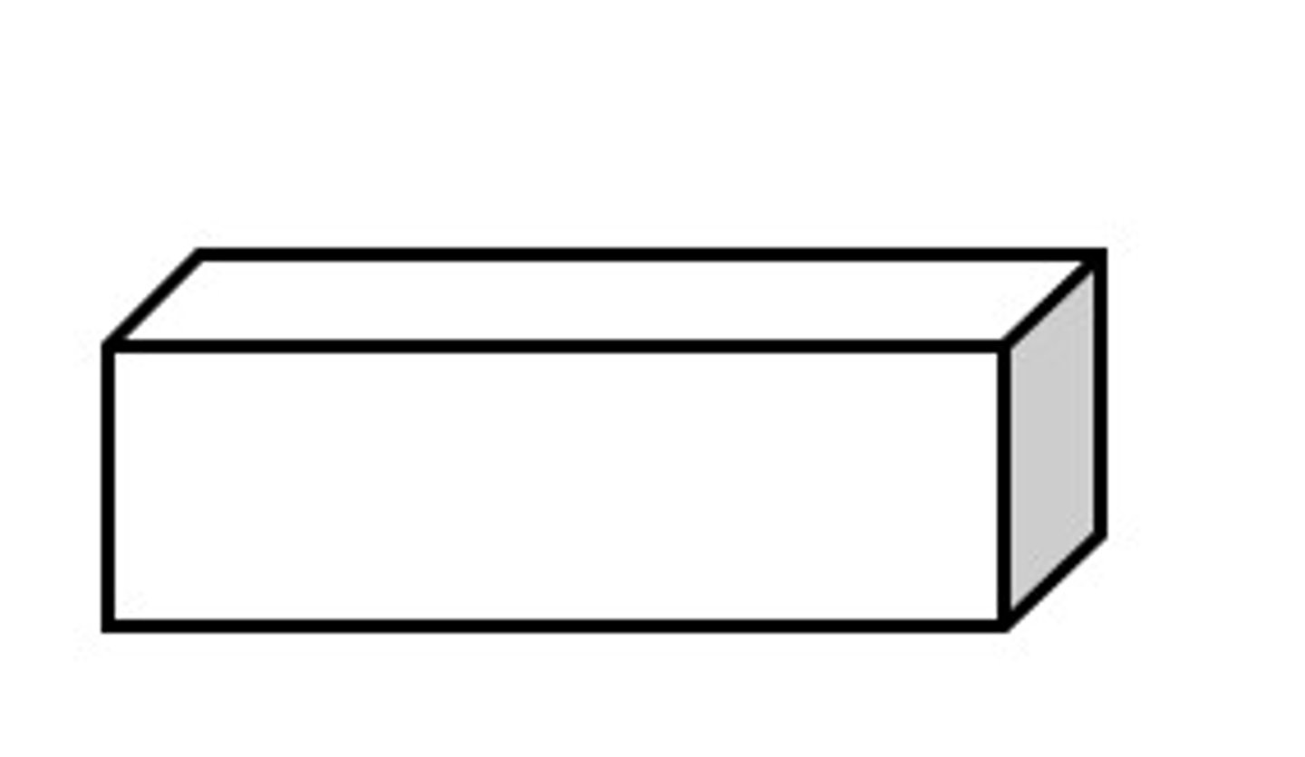 <p>a solid figure in which all six faces are rectangles</p>