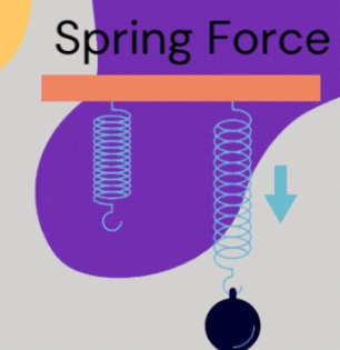 <p>Exerts a force when stretched/compressed. <span style="color: blue"><strong>Eg. Springs on a trampoline.</strong></span></p>