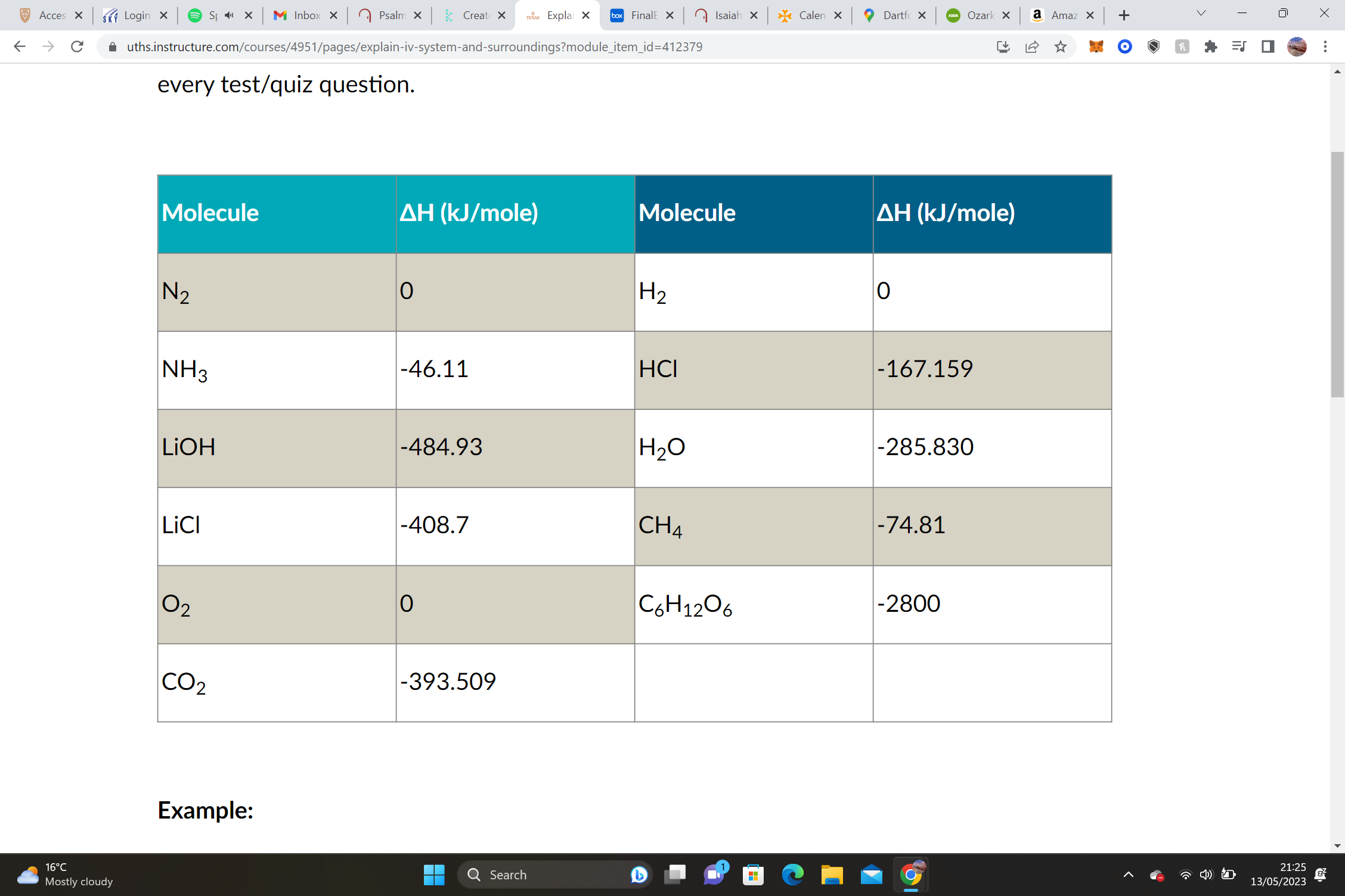 Equation:  C6H12O6  +  6 O2   --> 6 CO2    +  6 H2O